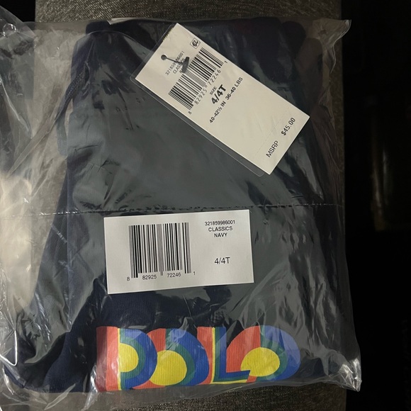 Ralph Lauren Logo Fleece Sweatpant 4T - Picture 3 of 3